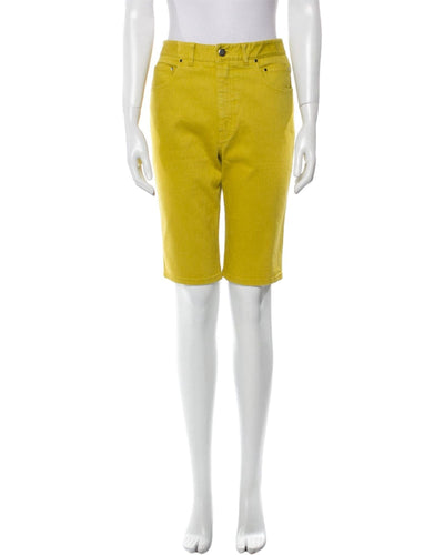 Tibi Clothing Medium | US 10 Tibi Knee Length Mustard Shorts