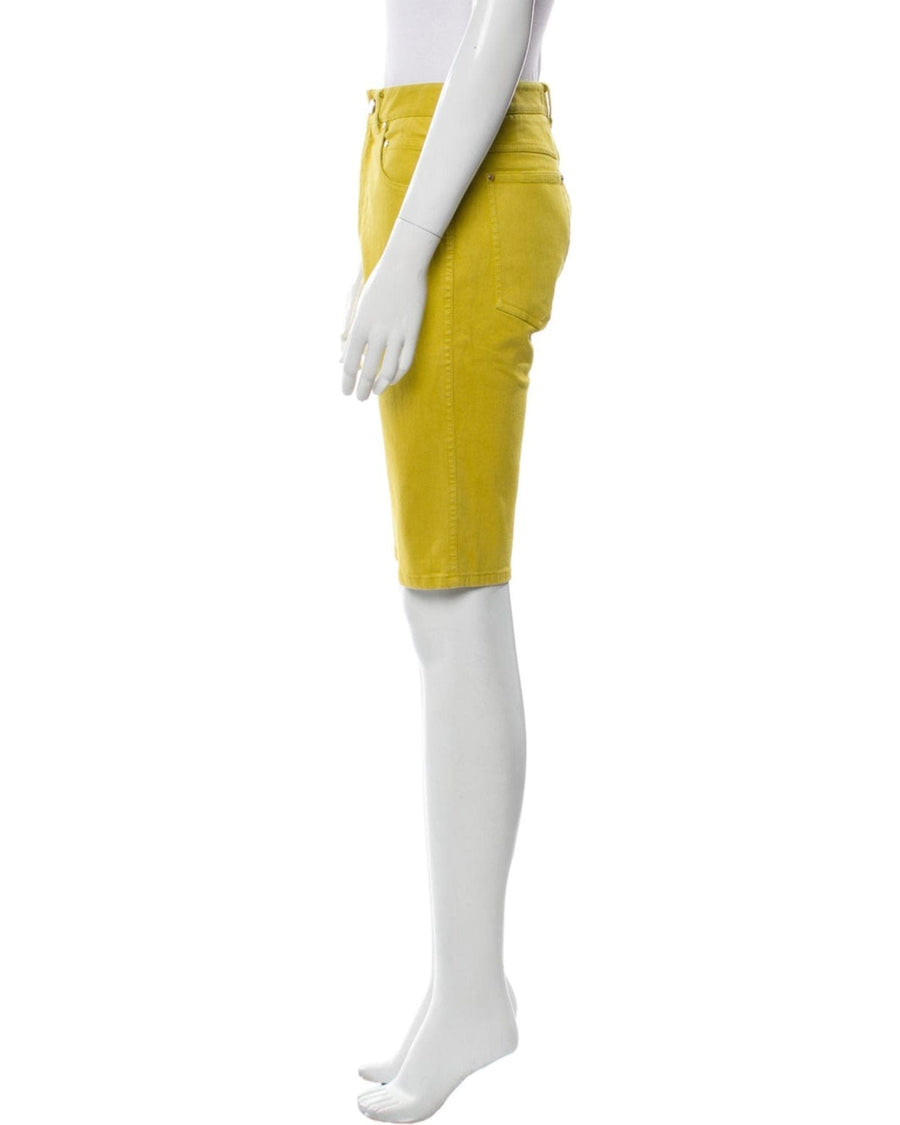 Tibi Clothing Medium | US 10 Tibi Knee Length Mustard Shorts