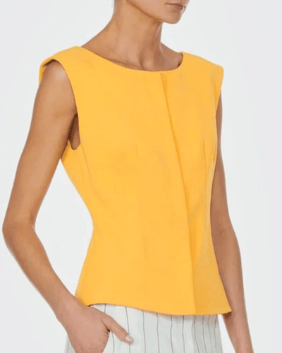 Tibi Clothing Medium | US 6 Village Tailor Drape Twill Corset Top