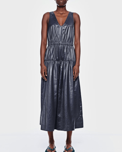 Tibi Clothing Medium | US I 4 Tibi Liquid Drape Shirred Jumpsuit