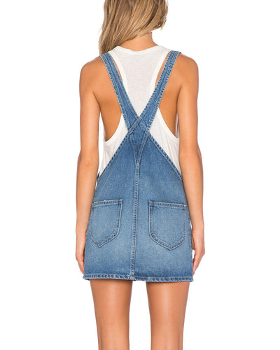 Tularosa Clothing Large "Sophia" Denim Overall Dress