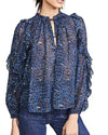 Ulla Johnson Clothing Medium | 8 Silk "Atiya" Blouse