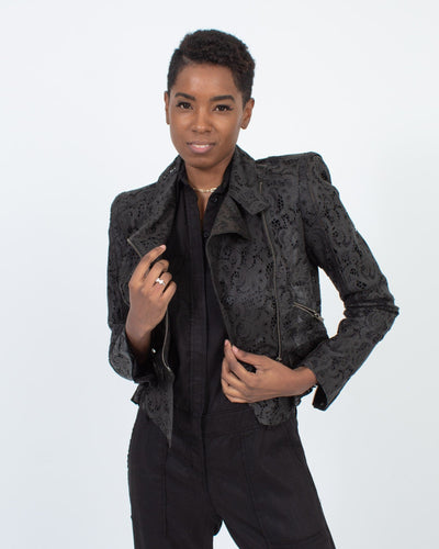 Valentina Shah Clothing Medium | US 6 Cutout Leather Jacket