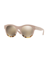 Valentino Accessories One Size Pink Havana Light Gold Mirror VA4020 Sunglasses