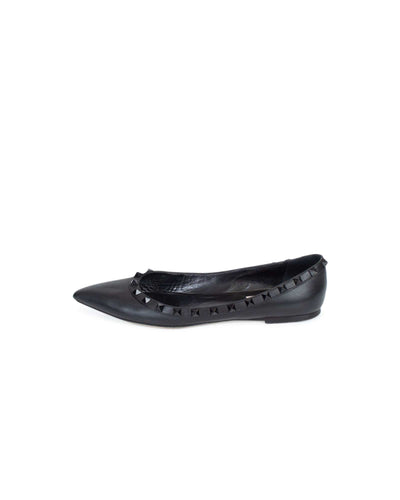 Valentino Shoes Medium | US 8.5 Rockstud Leather Ballet Flats