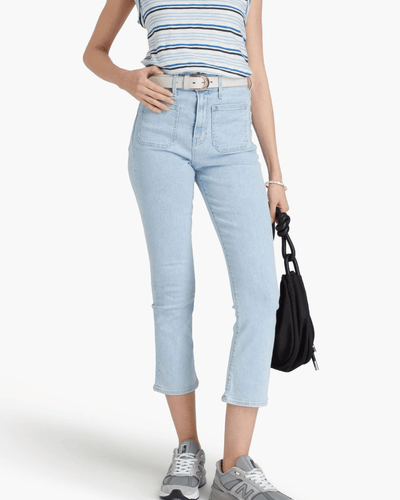 Veronica Beard Clothing Large | US 30 Carly Cropped High Rise Kick Flare Jeans