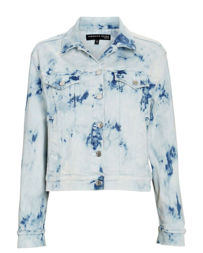 Veronica Beard Clothing Medium Kinley Tie-Dyed Denim Jacket