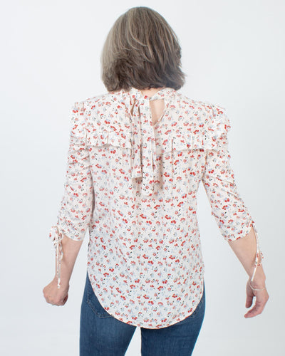 Veronica Beard Clothing Medium | US 6 Floral Printed Blouse