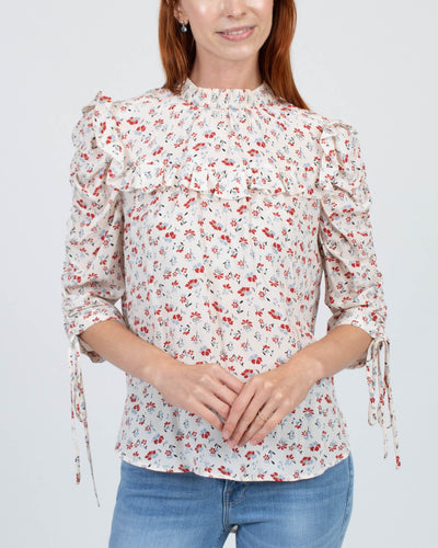 Veronica Beard Clothing Medium | US 6 Floral Silk Blouse