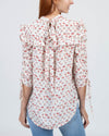 Veronica Beard Clothing Medium | US 6 Floral Silk Blouse