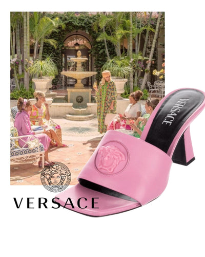 Versace Shoes Medium | US 8 La Medusa Leather Sandal