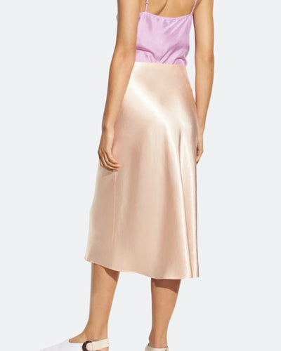 Vince Clothing Small "Satin Slip" Midi Skirt