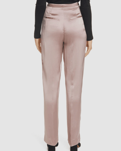 Vince Clothing Small | US 2 Pink Satin High Rise Straight Trousers