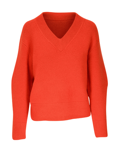 Vince Clothing Vermillion V-Neck Sweater