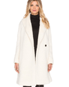 Vince Clothing XS Vince Fuzzy Knit Long Cream Coat