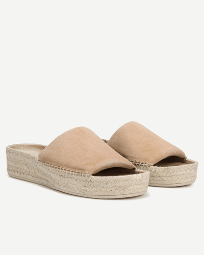 Vince Shoes Medium | 8 Jesse Suede Slip-On Platform Sandal