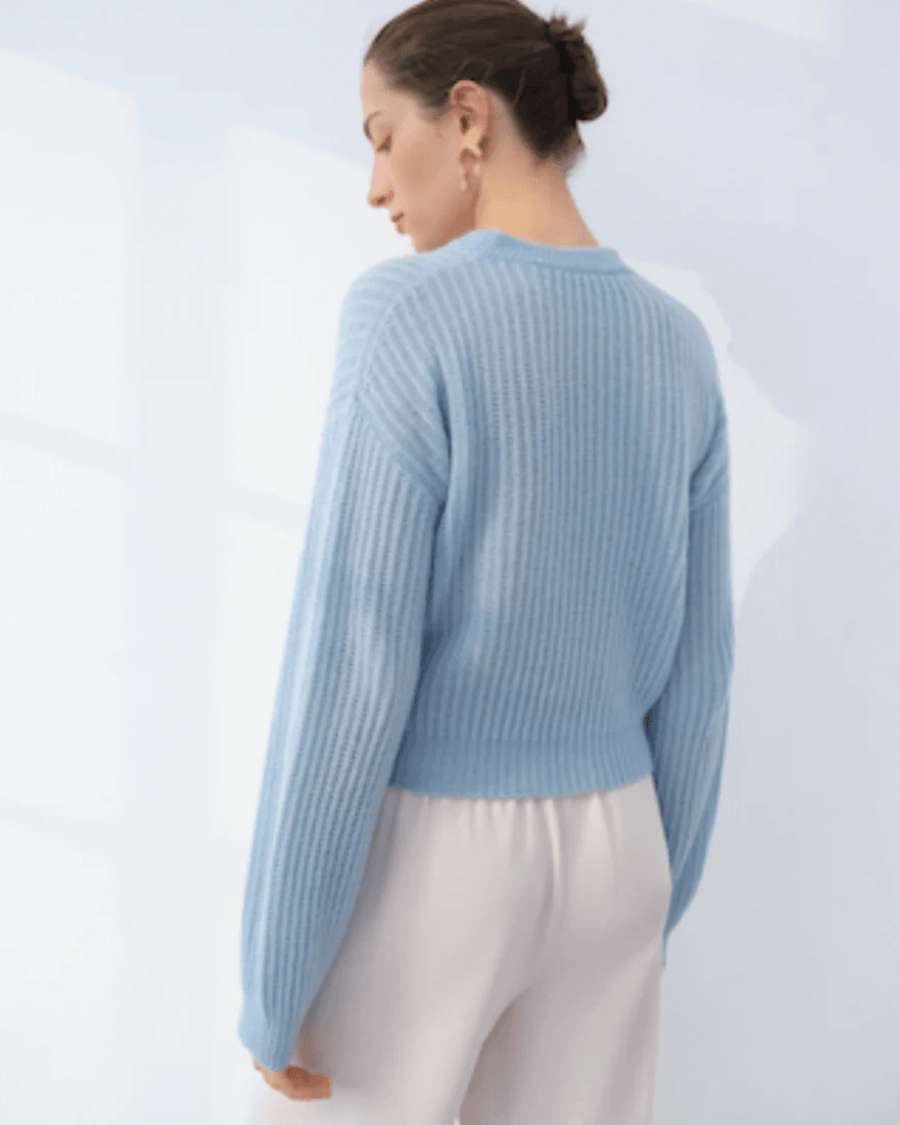 W. Cashmere Clothing Small Lyra Crew Neck Pullover