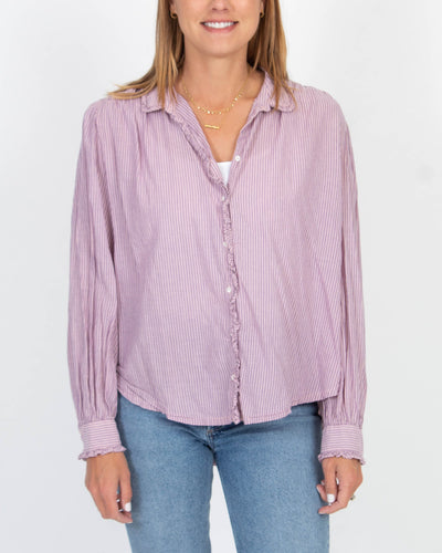 XíRENA Clothing Medium Purple Striped Button Down