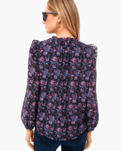 XíRENA Clothing Small Xirena Floral Crew Neck Blouse