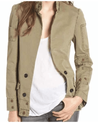 Zadig & Voltaire Clothing Small Vladimir Grunge Utility Jacket