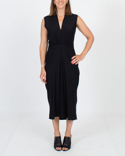 Zero + Maria Cornejo Clothing Small | 6 Black Sleeveless Silk Dress