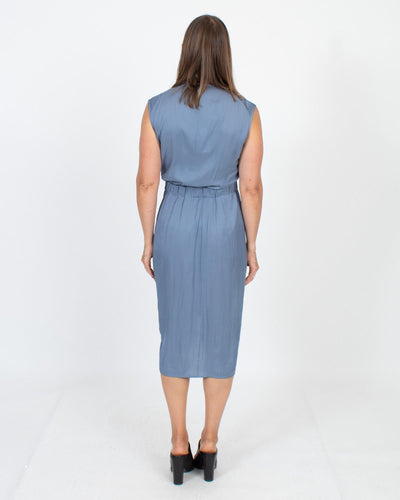 Zero + Maria Cornejo Clothing Small | US 4 "Elio Dress" in Dusty Blue