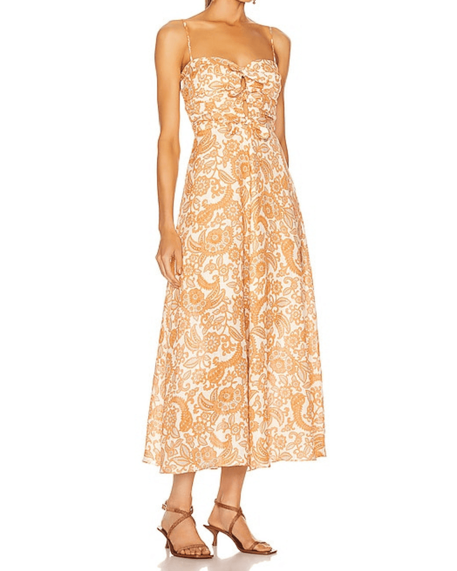 Zimmermann Clothing XS | US 1 Peggy Off Shoulder Tie Dress