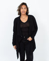 360 Cashmere Clothing Medium Black Cashmere Cardigan