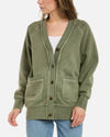 Alex Mill Clothing Medium "David" Green Sweatshirt Cardigan