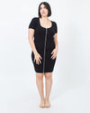 Alexander Wang Clothing Medium Black Ribbed Cocktail Dress