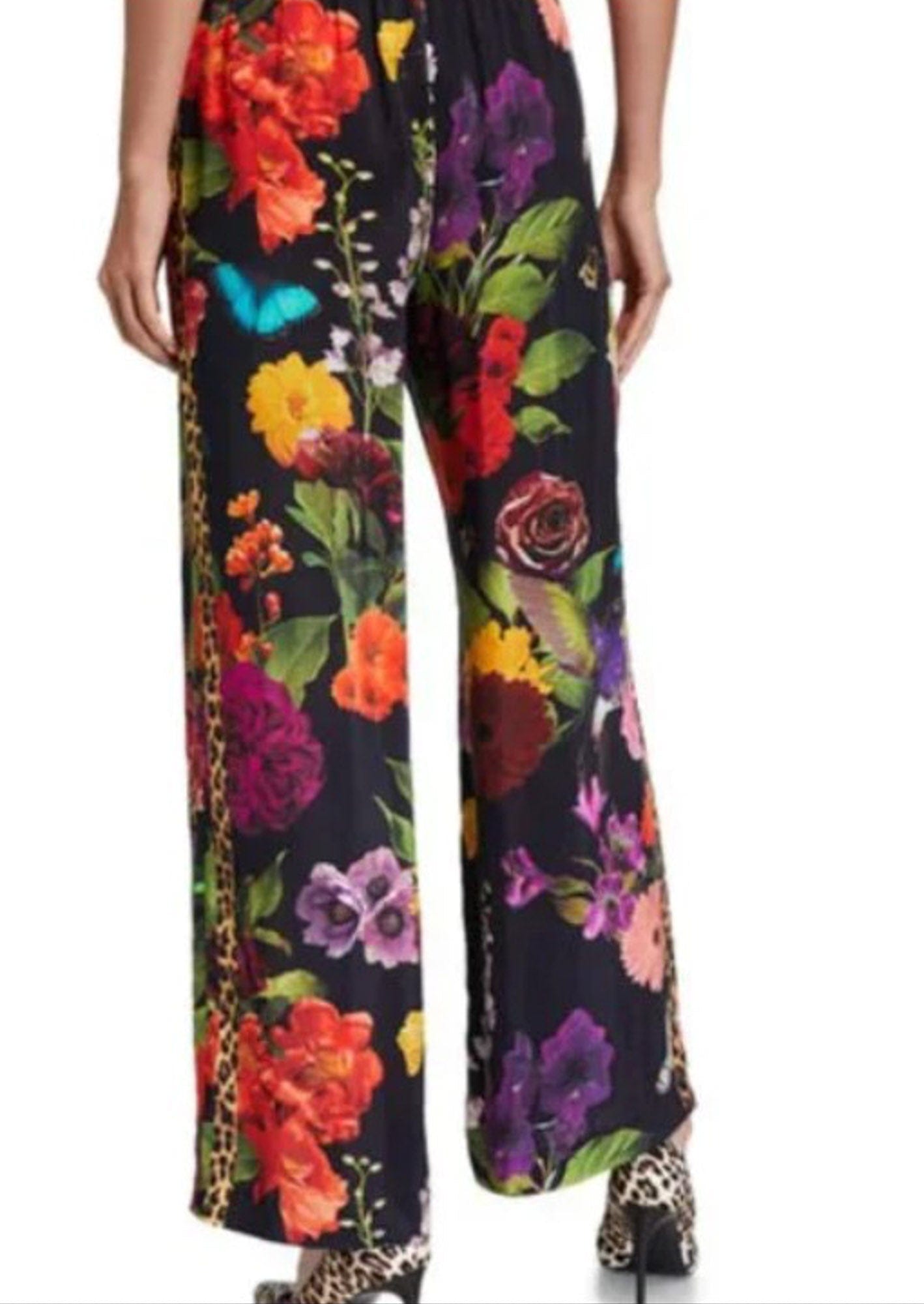 Benny Botanical Wide Leg Pants - The Revury