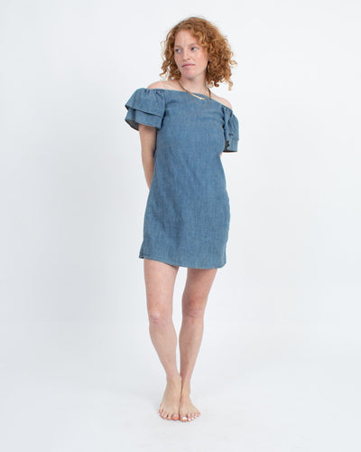 Alice + Olivia Clothing XS Chambray Mini Dress