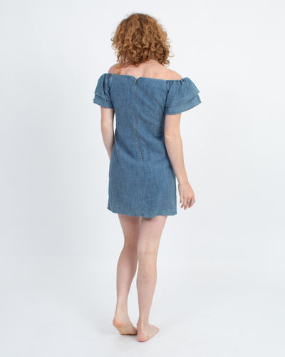 Alice + Olivia Clothing XS Chambray Mini Dress