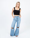 Amuse Society Clothing Medium Ribbed Cropped Top