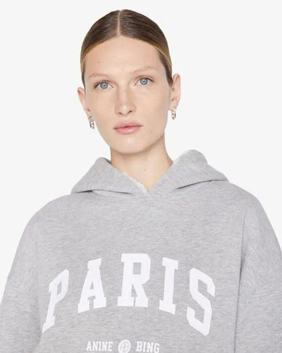 Anine Bing Clothing XS "Paris" Hooded Sweatshirt