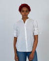 APIECE APART Clothing Medium | US 8 Short Sleeve Collarless Button Down