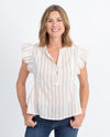 APIECE APART Clothing XS | US 2 Striped Sheer Blouse