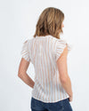 APIECE APART Clothing XS | US 2 Striped Sheer Blouse