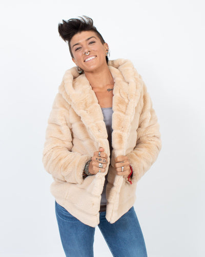 APPARIS Clothing Small "Goldie" Faux Fur Jacket