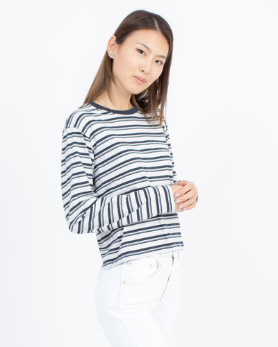 ATM Clothing Small Striped Long Sleeve Tee