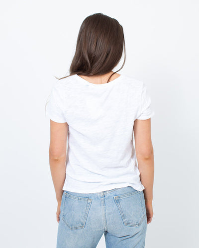 ATM Clothing Small | US 2 Plain White Tee