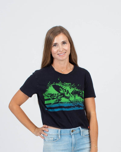 Aviator Nation Clothing Small "Surfer Splash" Graphic Tee