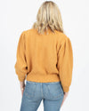 Aymara Clothing Small Yellow Puff Sleeve Sweater