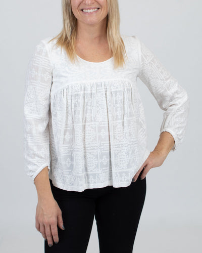 BA&SH Clothing XS | 0 White Embroidered Blouse