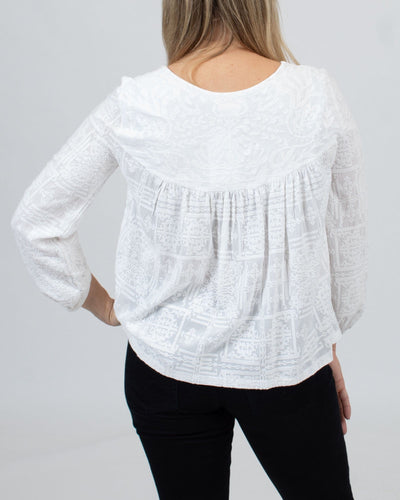 BA&SH Clothing XS | 0 White Embroidered Blouse