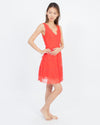 BCBG Max Azria Clothing XS Tiered Lace Mini Dress