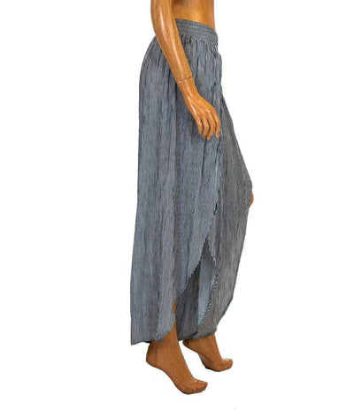 Blue Life Clothing XS Stripe Deep Slit Culottes