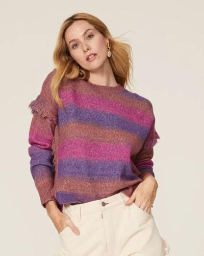 Central Park West Clothing Small "Swift Fringe Sweater"