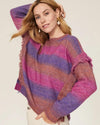 Central Park West Clothing Small "Swift Fringe Sweater"