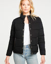 CHASER Clothing Medium "Heirloom Wovens Quilted Cropped Mock Neck Puffer Jacket"